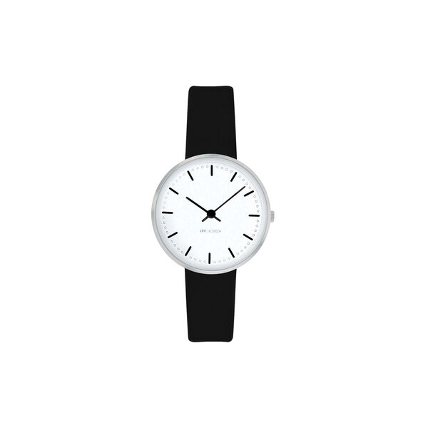 City Hall armbåndsur, white/steel/black, Arne Jacobsen Watches