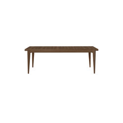 S-Table Dining Table Rectangular Extendable, matt lacquered american walnut, GUBI