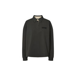 Sweat Shirt Polo One, almost black, Rethinkit