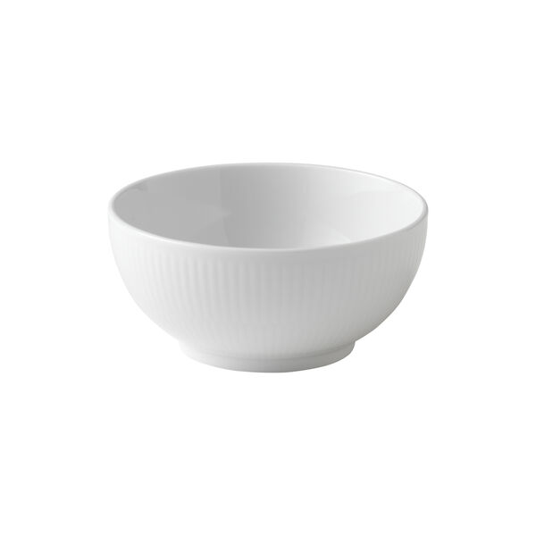 Hvid Riflet skål 47 cl Hvid Riflet skål 47 cl, Royal Copenhagen