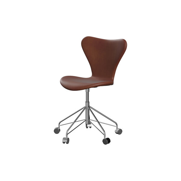 Serie 7&trade; 3117 fuldpolstret kontorstol, Grace Chestnut, Fritz Hansen