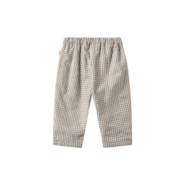 Trousers Lined Arne, greybrown check, Wheat