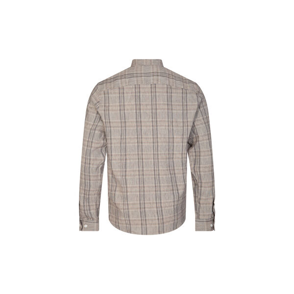 Marco Linen Check Shirt, bleached sand, MOS MOSH Gallery