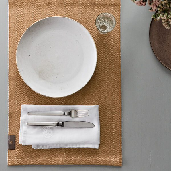 HERRINGBONE dækkeserviet, ler HERRINGBONE dækkeserviet, ler, Georg Jensen Damask