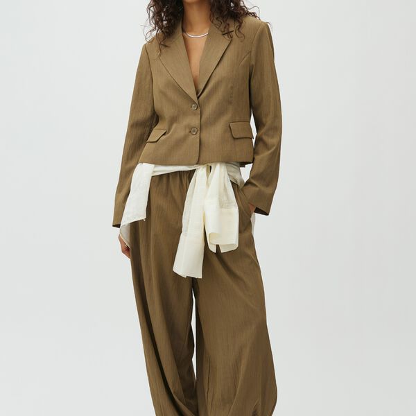 Koons M Pant, light olive melange, mbyM