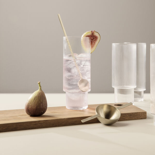 Ripple Long Drink Glasses 4 pcs Ripple Long Drink Glasses 4 pcs, ferm LIVING