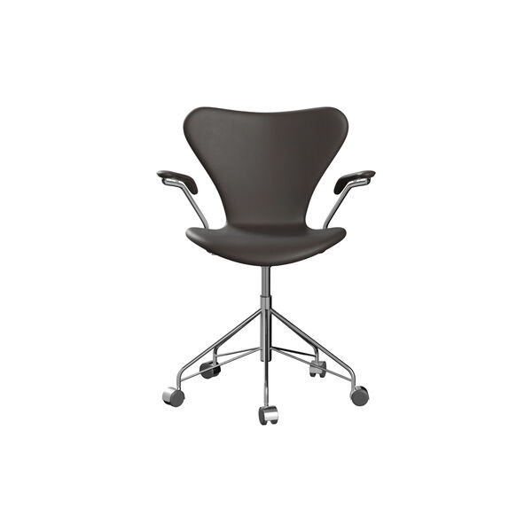 Serie 7&trade; 3217 fuldpolstret kontorstol, Essential dark brown, Fritz Hansen