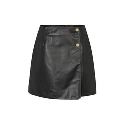 1034PBOKomi leather skirt, black, PBO