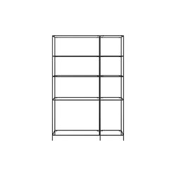 Original Shelf 1+1, glass, Abstracta® System