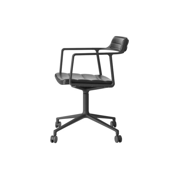 VIPP452 Swivel Chair with Castors, black/black, Vipp