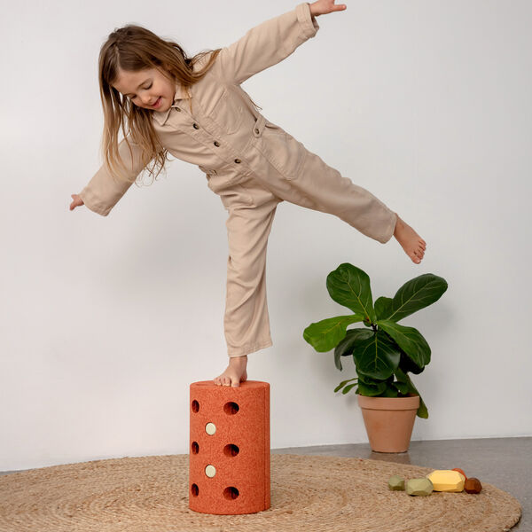 Balancerulle, burnt orange/dusty green, MODU