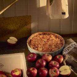 Organic Cotton Kitchen Towel, white/olive, Lexington