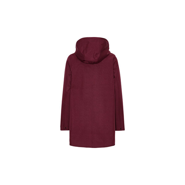 Raincoat, maroon banner, Ilse Jacobsen Hornbæk