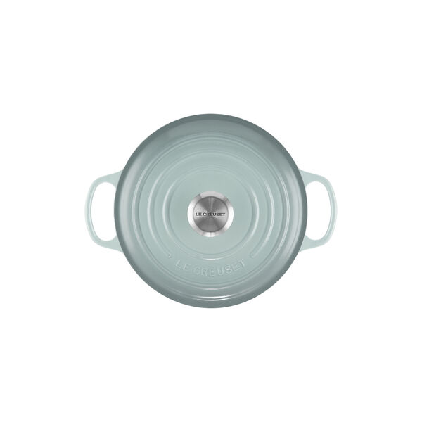 Signature rund st&oslash;bejernsgryde &Oslash; 24 cm, sea salt, Le Creuset
