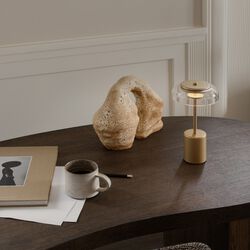 Blossi Mini Portable Table Lamp, nordic gold Blossi Mini Portable Table Lamp, nordic gold, Nuura