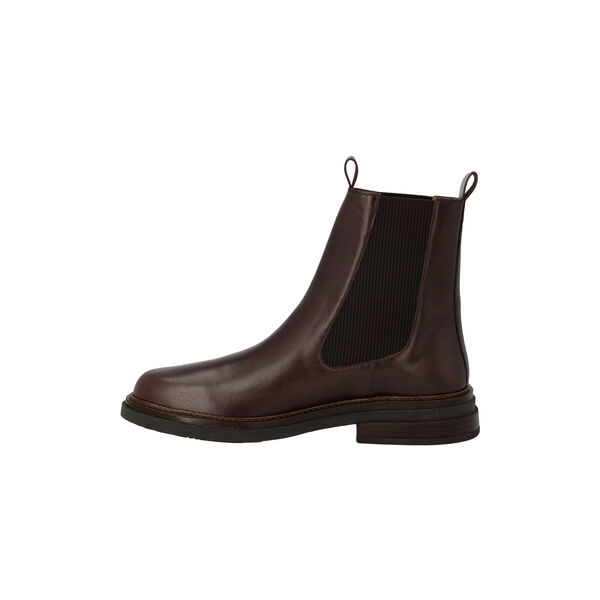 Boot with elastic, dark brown/dark brown, ANGULUS