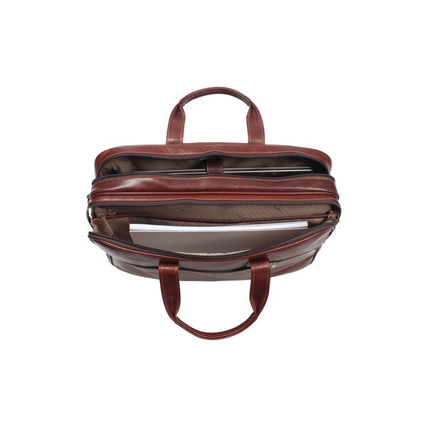 2 Compartment Laptop Briefcase, dark brown 2 Compartment Laptop Briefcase, dark brown, Tony Perotti