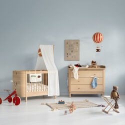 Wood puslekommode 3 skuffer, eg, Oliver Furniture