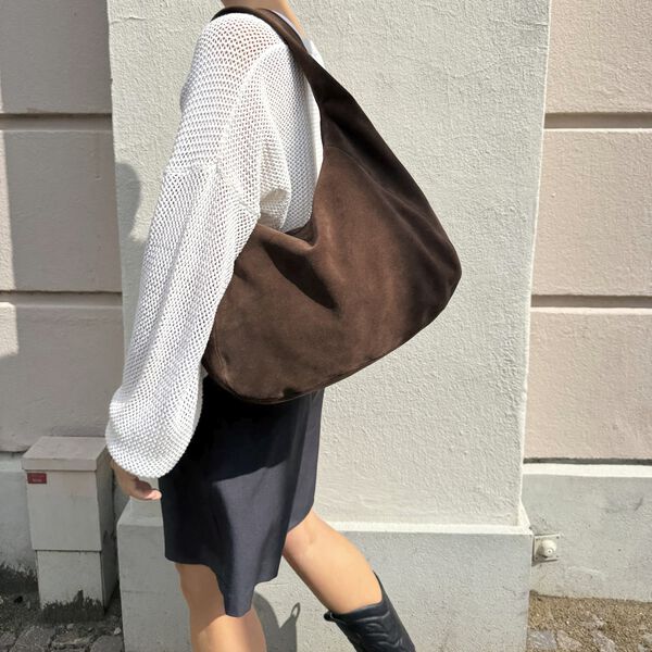 SamaraMBG Bag Suede, dark brown, Markberg