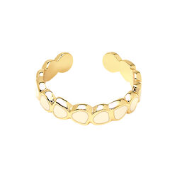 LUMI ring, sand white, bangle up