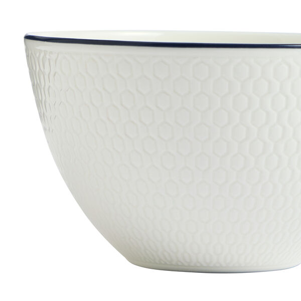 Gio Teacup with saucer, white/blue line, Wedgwood