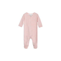 Newborn Stripe Suit, coral/offwhite, Serendipity