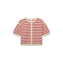 Signe cardigan, red creme, Studio Feder