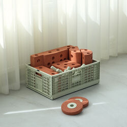 Opbevaringskasse, dusty green, MODU