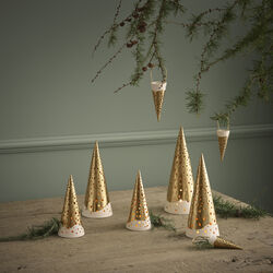 Nobili fyrfadsstage h&oslash;j, guld, K&auml;hler