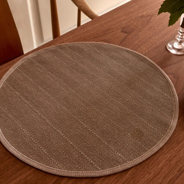 HERRINGBONE d&aelig;kkeserviet, walnut, Georg Jensen Damask