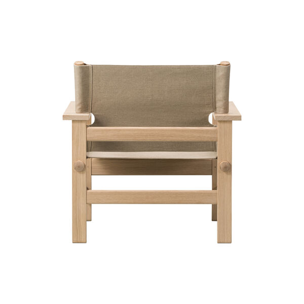 The Canvas Chair loungestol, olieret eg/kanvas, Fredericia Furniture