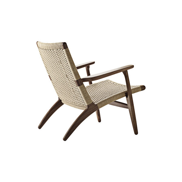 CH25 loungestol, olieret valnød/natur CH25 loungestol, olieret valnød/natur, Carl Hansen & Søn