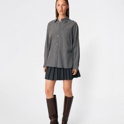 Dorotheamd shirt, grey check, Modstr&ouml;m