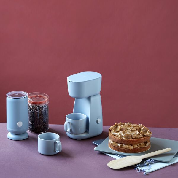 FOODIE single cup kaffemaskine, light blue FOODIE single cup kaffemaskine, light blue, RIG-TIG
