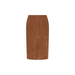 180HMSiara leather skirt, saddle tan, Heartmade
