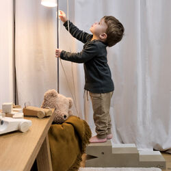 Krokodille M, sand grey, bObles