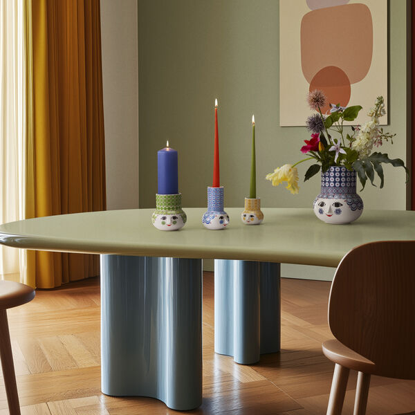 Olga Lysestage, grøn, Bjørn Wiinblad