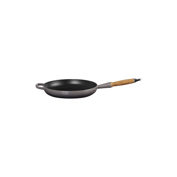 Signature st&oslash;bejern stegepande med tr&aelig;h&aring;ndtag &Oslash; 28 cm, flint, Le Creuset