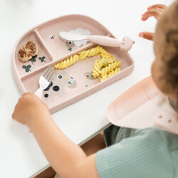 Tiny farm stick&stay inddelt tallerken, powder, Done by Deer