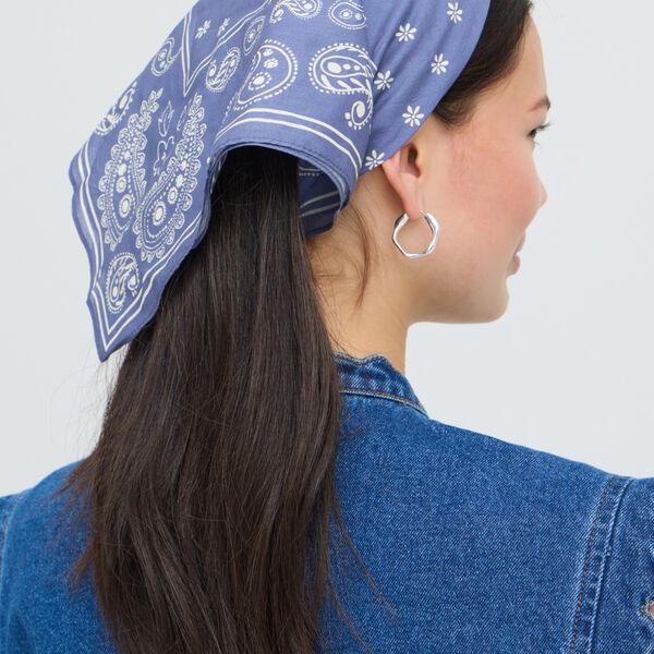 IAELOUISE Scarf, faded denim, ICHI