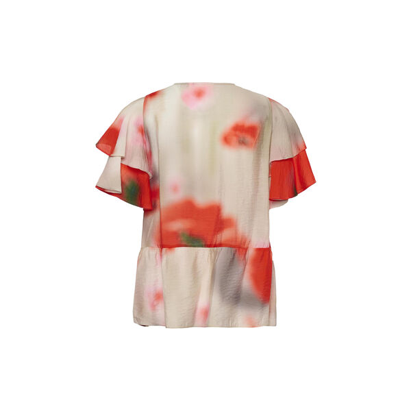 ReaganIW Top, large blurred poppies, InWear