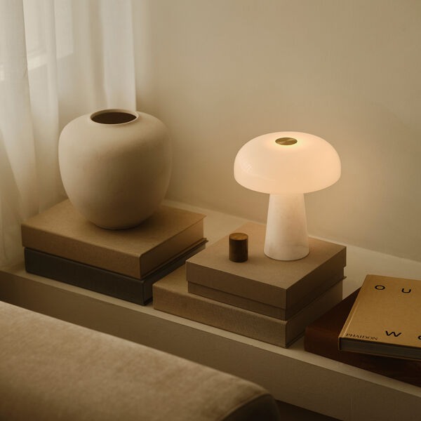 Glossy Mini bordlampe, hvid, Design For The People