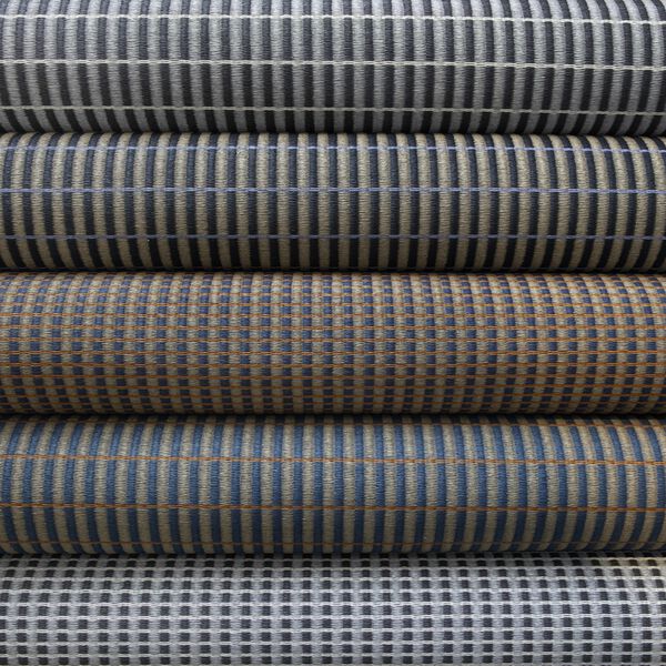 Esplanadi Rug, dark violet/light grey/stone, Woodnotes