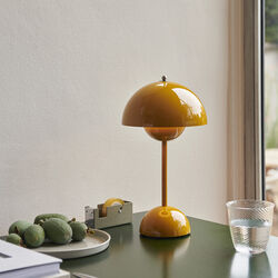 Flowerpot VP9 Portable Table Lamp, mustard, &Tradition