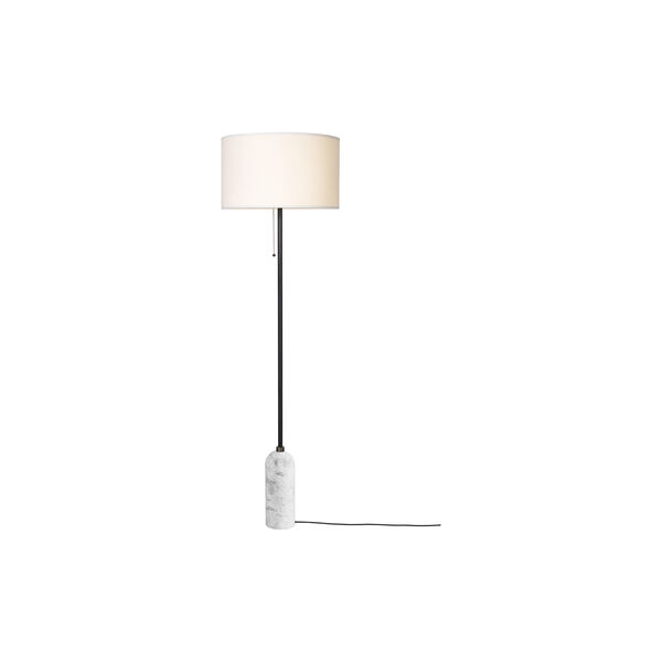 Gravity Floor Lamp, white marble/white Gravity Floor Lamp, white marble/white, GUBI