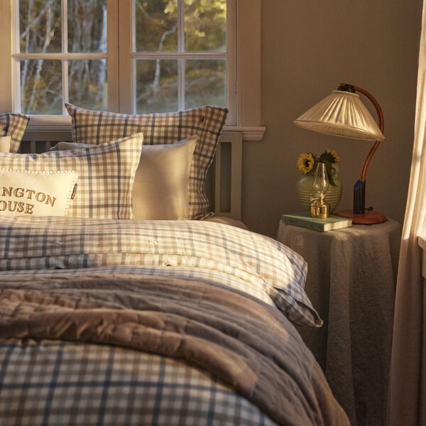 Lexington House Pillow, lt beige/olive, Lexington