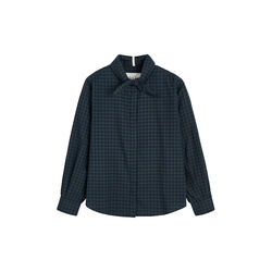 Aponi Shirt Check, evergreen, Aiayu