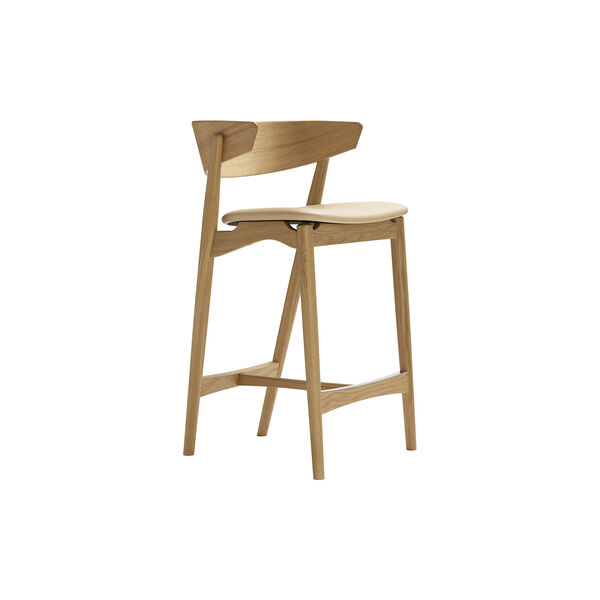 Sibast No 7 barstol, hvidpigmenteret eg/honey Sibast No 7 barstol, hvidpigmenteret eg/honey, Sibast Furniture