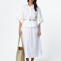 PHOEBE long skirt, white, Coster Copenhagen