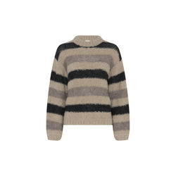 798HMKalira knit sweater, melange stipe, Heartmade